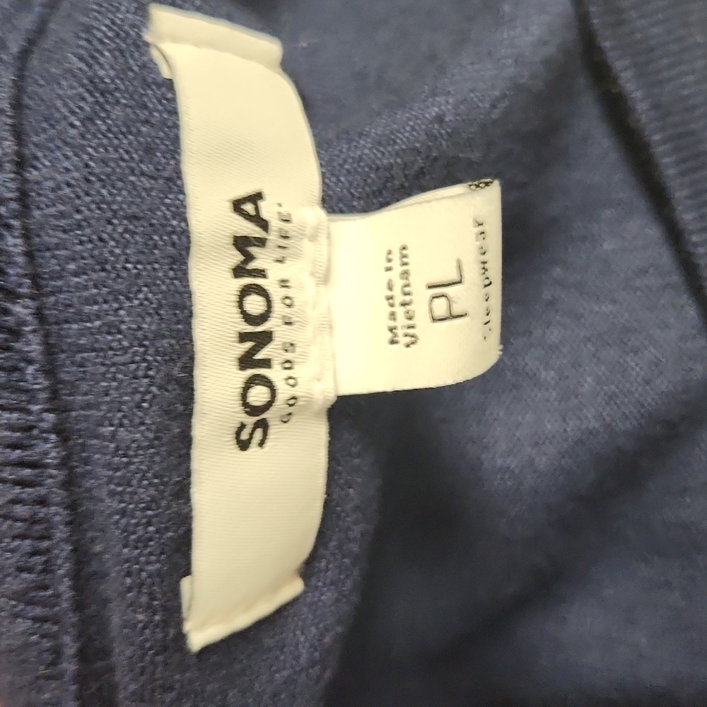 Sonoma Women's Size Petite Large Blue Pajamas/Lounge Set, EUC - Picture 3 of 10